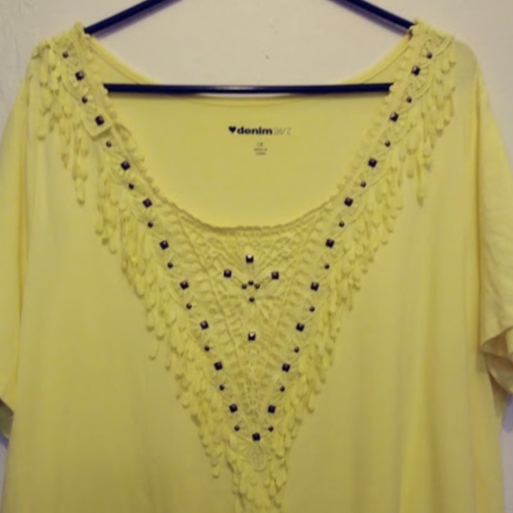 Studded Crochet Fringe Jersey